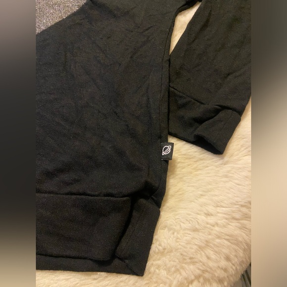 Terez BLACK LIGHTNING BOLT CREW NECK IN GRAY Small - Picture 9 of 11